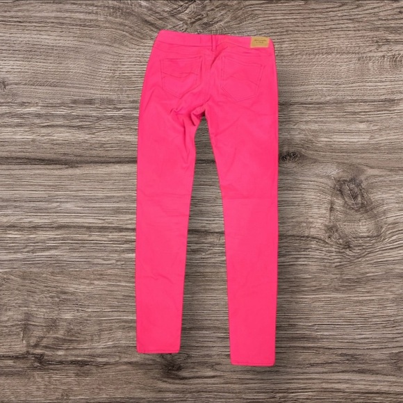 Abercrombie & Fitch Bright Pink Skinny Pants - Picture 5 of 5